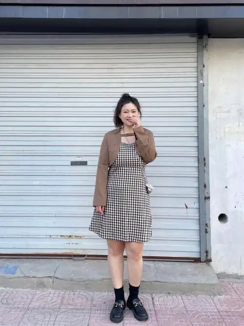 ootd160斤春日辣妹套装拯救胯宽女孩