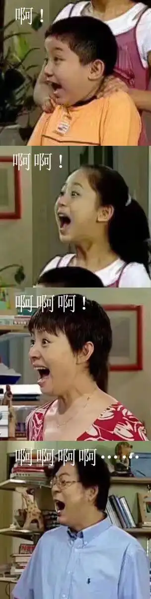 啊啊啊四连表情包_家有儿女
