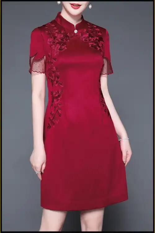 夏天礼服儿子结婚穿的妈妈装薄款年轻喜婆婆婚宴结婚礼洋气高贵春夏