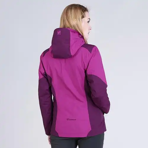 探路者冲锋衣 秋冬新款户外女款防水防风保暖套绒冲锋衣kawf92518