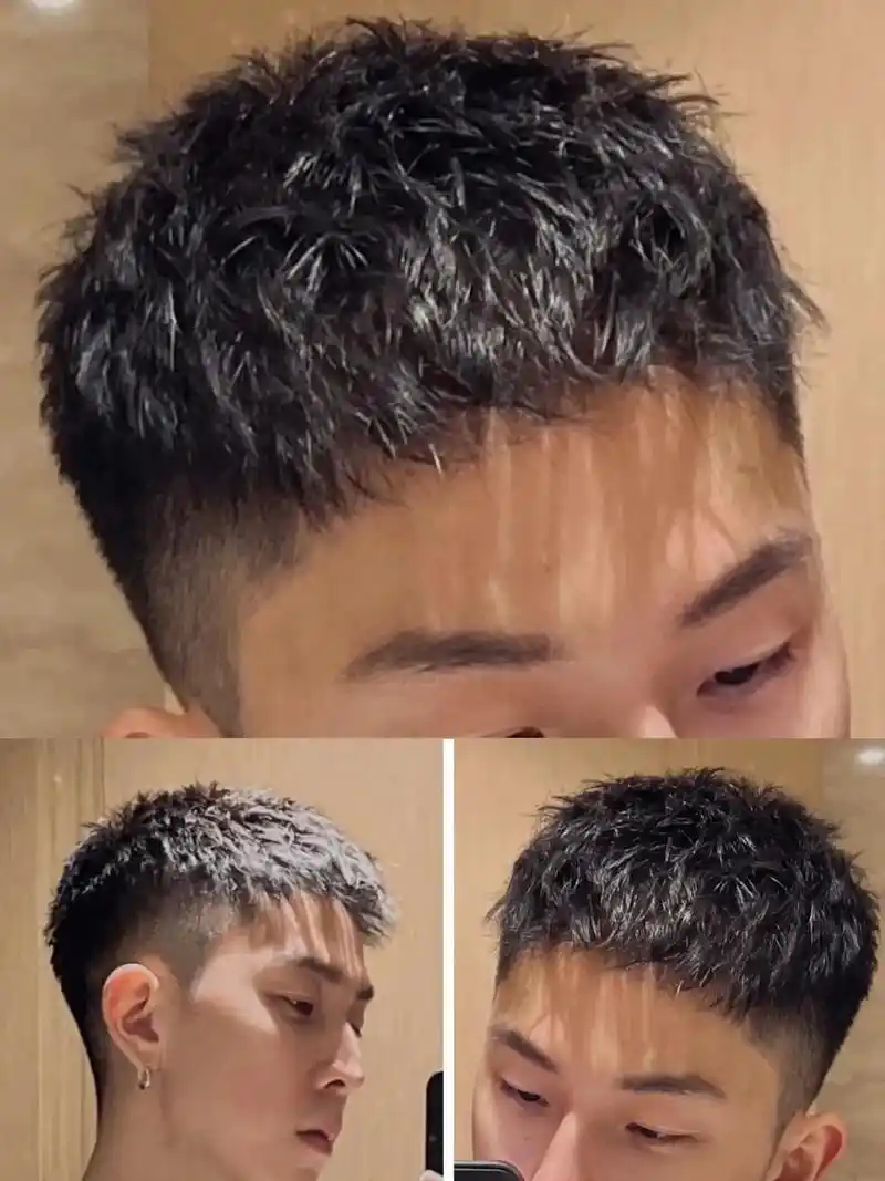 男士短发钢夹烫.头发短没型,懒得打理都可以试试这款钢夹烫,烫 - 抖音