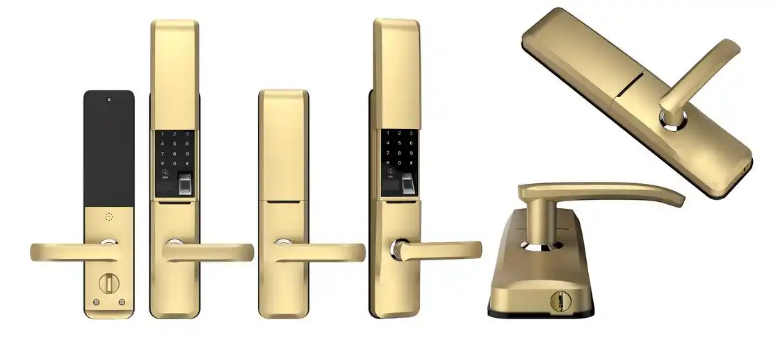 智能锁渲染图一组 锁具 3d效果图 工业设计 电商视觉