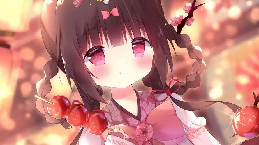 新年快乐! 萝莉壁纸4k竖屏动态壁纸 横屏动态壁纸