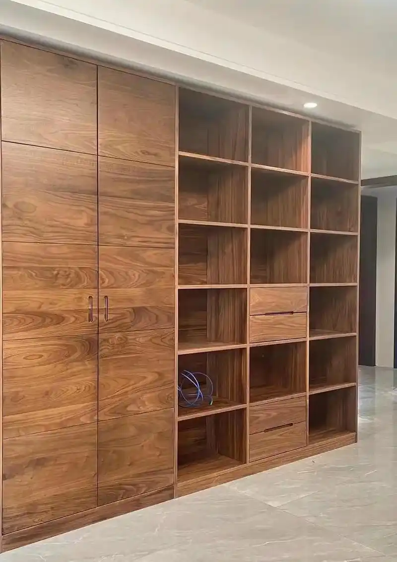 定制黑胡桃木衣柜卧室衣柜储物柜.