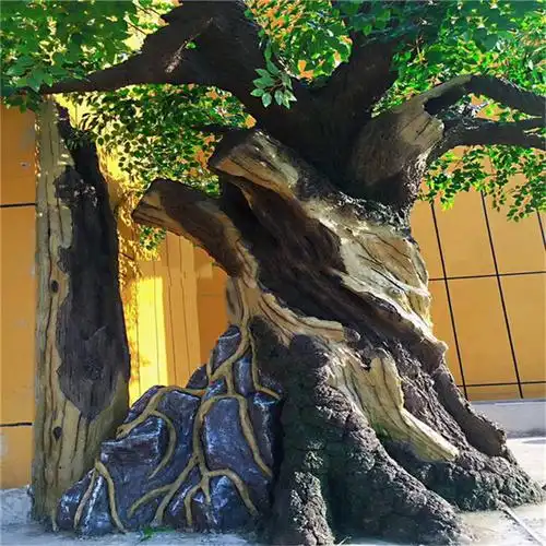 水泥假树 仿真榕树 樱花树室内造景 源于自然 假山假树 仿真假树