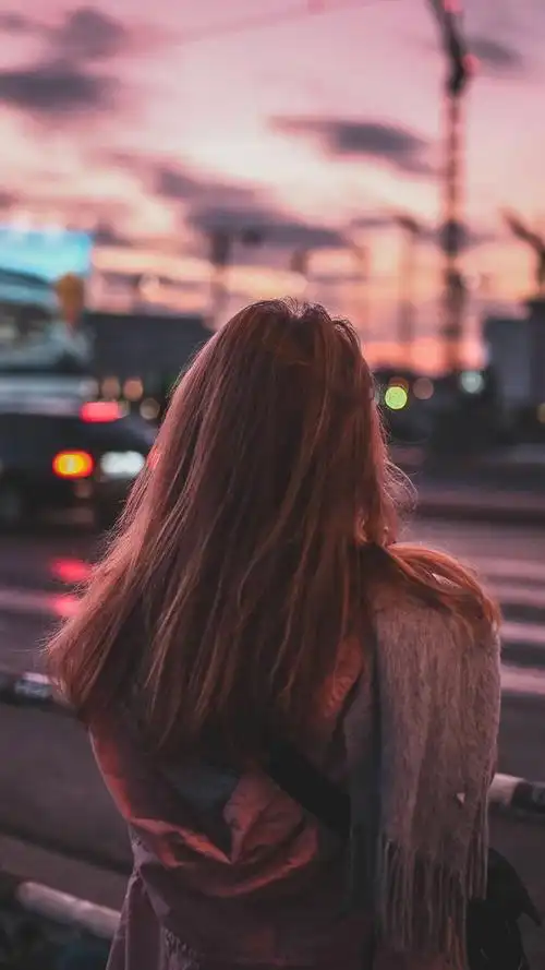 气质欧美美女背影