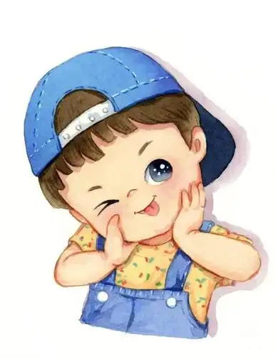 超级可爱的手绘萌娃头像,老夫的少女心啊
