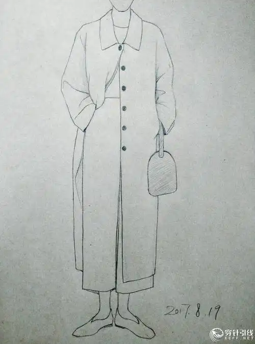 之前临摹淘宝的一些风衣稿