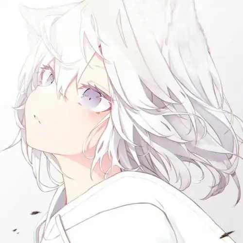 【动漫图片】银白发少女-晚霜馆:美图集结册-话本小说网