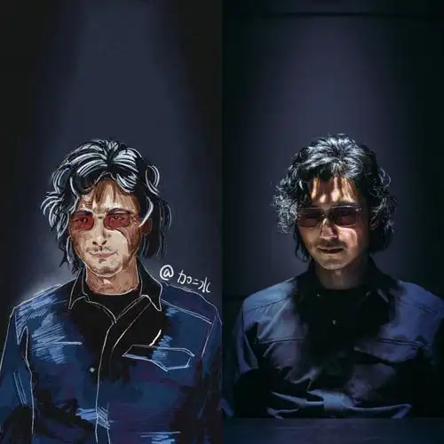 电影插画练习怒火重案谢霆锋