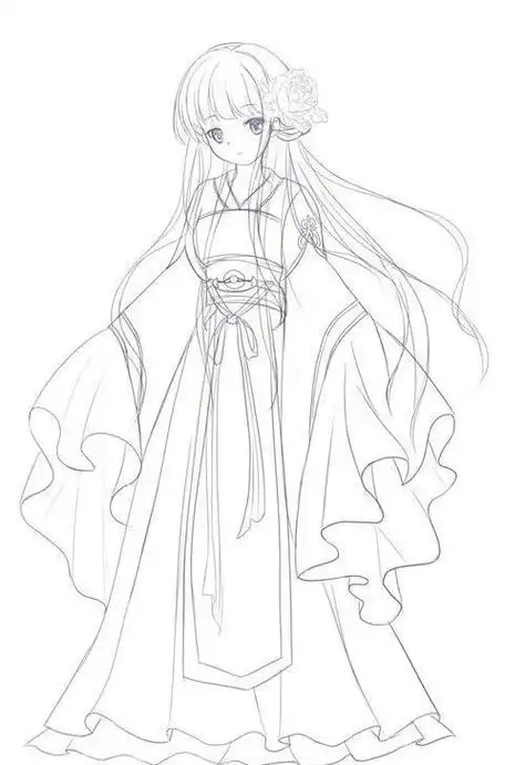 奇迹暖暖简笔画教程带颜色