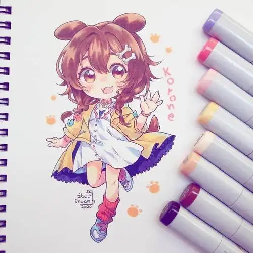 可可爱爱卡通人物绘画,呆萌甜美,超漂亮