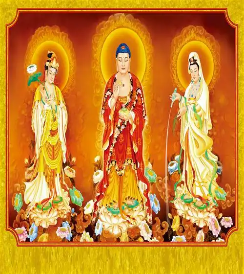 海报印制展板写真素材1007西方三圣图片写真