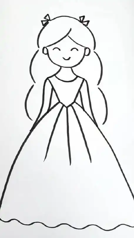 教你这样画小女孩简单又好看