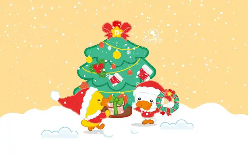 鸭嘴兽男孩 可爱圣诞节高清壁纸【pc壁纸,手机壁纸,ipad壁纸】|ui