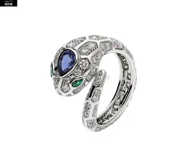 【包邮包税】 bvlgari宝格丽 21年春夏 女士 戒指 serpenti系列 an