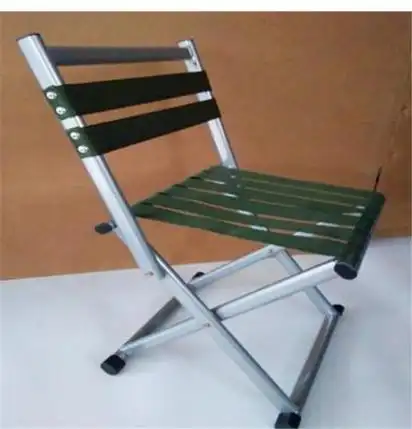 顺安联盾加厚钢管折叠椅绿色马扎多功能便捷式折叠椅
