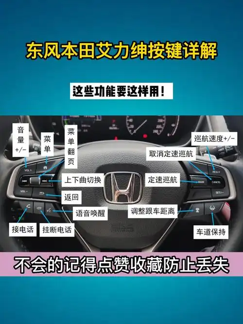 东风本田艾力绅按键详解来啦,赶紧点赞收藏