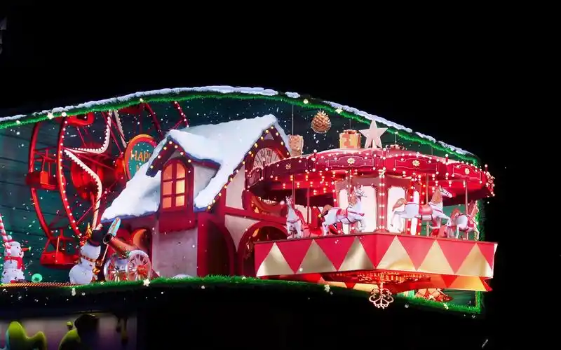 2021年圣诞苏州圆融广场裸眼3d圣诞秀