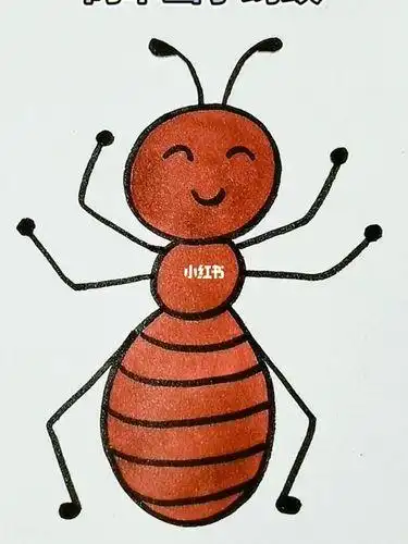 简笔画蚂蚁简笔画蚂蚁的家