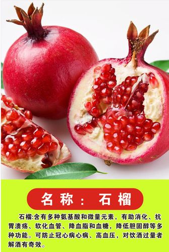 749海报印制展板写真喷绘769鲜果水果品种介绍及功效图片之石榴