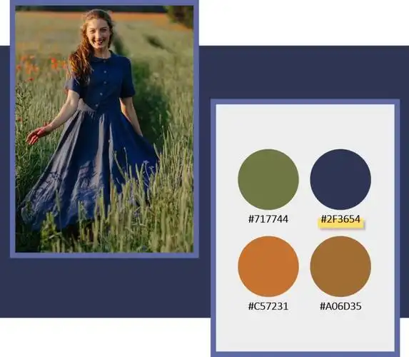 遇见色彩 | 静谧藏蓝色,沉静中的璀璨,流转着岁月不逝的雅致|配色