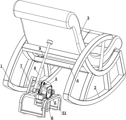 一种推动式摇椅的制作方法