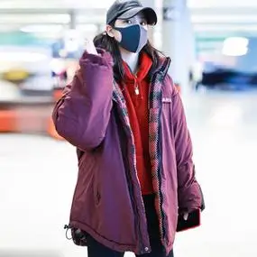 欧阳娜娜明星同款羽绒服女2021年新款情侣中长款两面穿加厚外套男