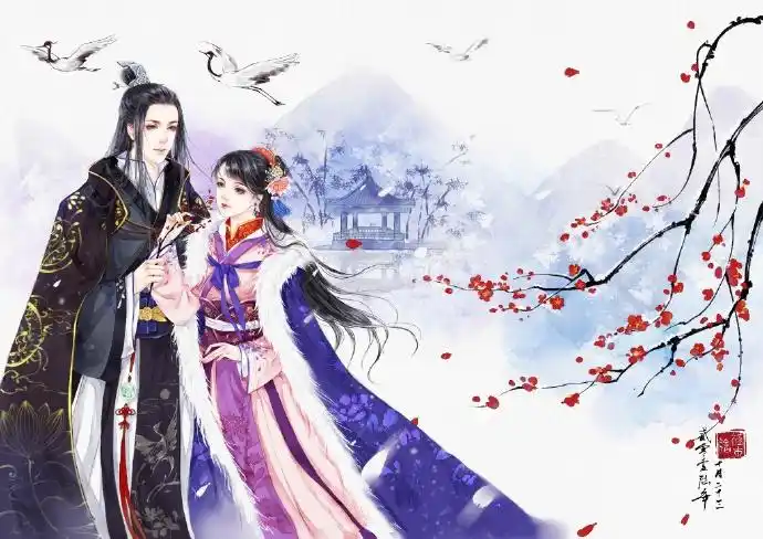 古风情侣壁纸手机壁纸古风图片高清唯美壁纸96张