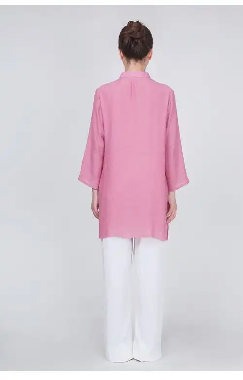 太极服棉麻高端女装新款飘逸夏季太极拳武术服练功服女夏天服装薄款