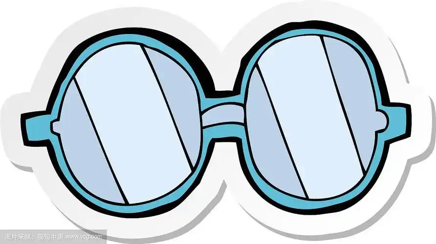 卡通眼镜贴纸