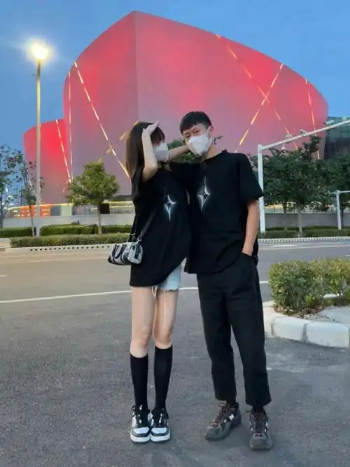 96168和178|情侣穿搭|今天是高级黑色系