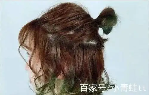 短发波波头也能扎的俏皮靓丽!