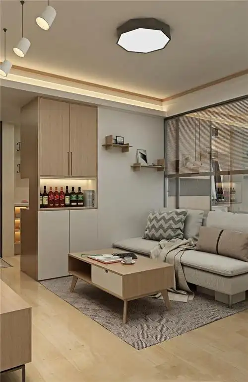 43平小户型原木风格装修就这么简单舒舒服服的就很好