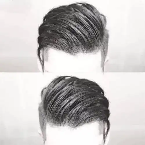 9款 男生侧分背头 undercut