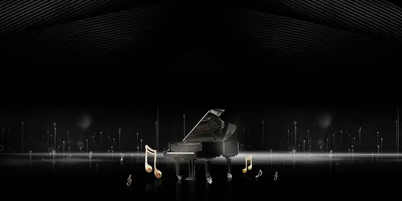 钢琴宣传展板背景vr眼镜vr科技极致体验人工智能海报模板设计vr眼镜