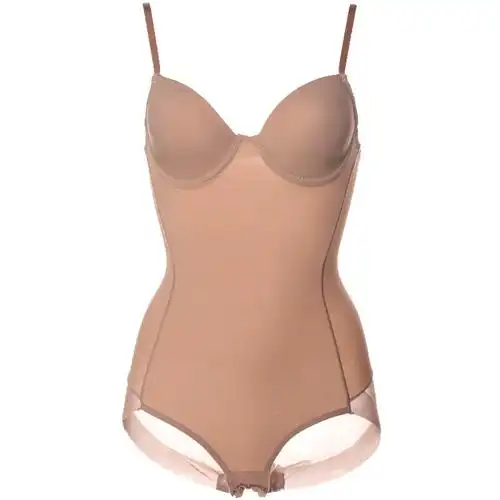 超薄连体塑身衣免穿文胸带胸罩一体式美体塑形束身衣收腹束腰夏季