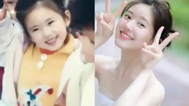 赵露思上学时期旧照