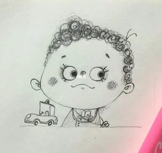 铅笔画练习萌萌的小可爱