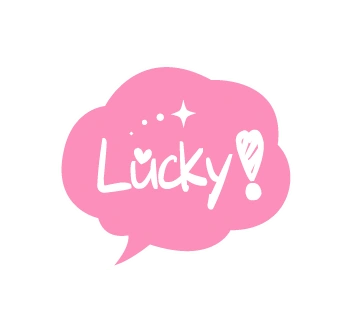 lucky粉色对话框