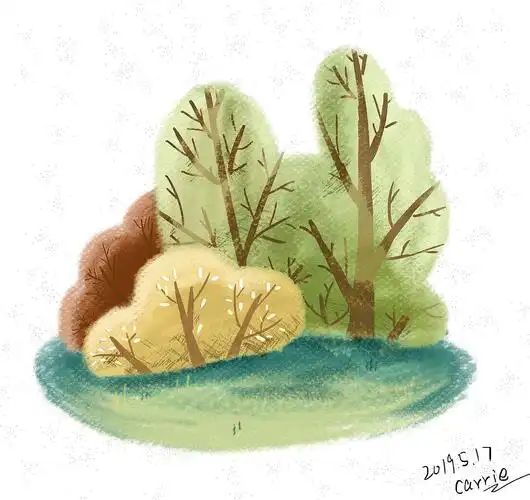 【临摹作品】树丛