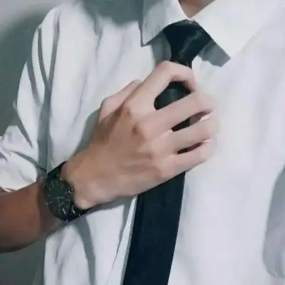 衬衫男头像半身控男生部位头像白衬衫