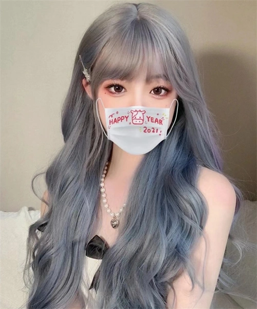 冷艳高级清冷的蓝色发色,渐变超有层次感的神仙色调