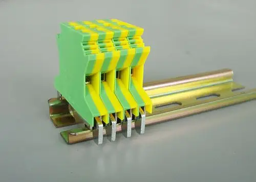 5接地端子uk2.5-pe导轨式黄绿接地端子批发