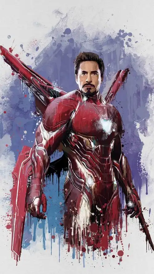 「高清手机壁纸」漫威超级英雄(飞溅艺术)