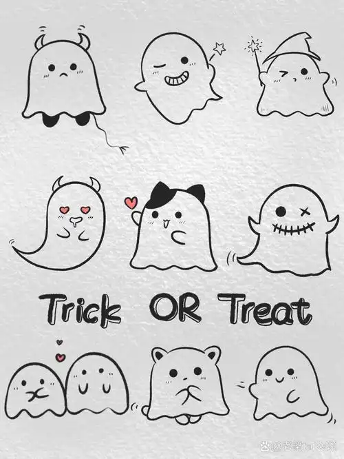 幽灵表情包 | 你有一只可爱幽灵待签收 可可爱爱的幽灵表情包,快接住