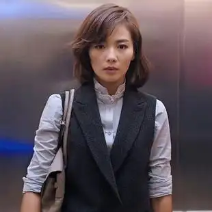 短款职业马甲套装女工装 欢乐颂安迪刘涛同款羊毛呢马甲四件套女