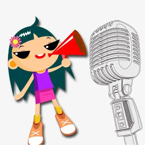 卡通话筒png元素