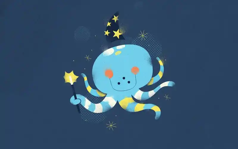 好看的简约风格手绘卡通创意个性图片桌面壁纸高清(1)