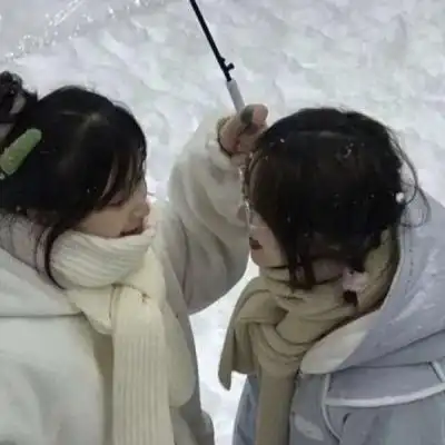 超火闺蜜头像真人